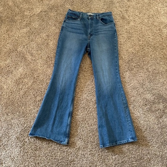 Levi's Premium 70'S HIGH RISE FLARE WOMEN'S JEANS size 31 - Picture 11 of 12